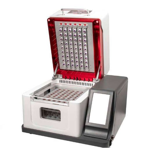 MultiVap 54, meerkanaals indampsysteem, laboratorium, salmenkipp