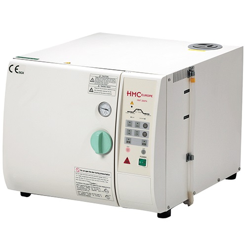 sterilisator, 16 liter, 24 liter, sterilisatieprogramma's, 121 °C, 135 °C, vaste items, vloeistoffen, microprocessor, digitaal display, waterreservoir, oververhittingsbeveiliging, veiligheidsklep, drukafhankelijk deurslot, resetknop, noodknop, eenvou