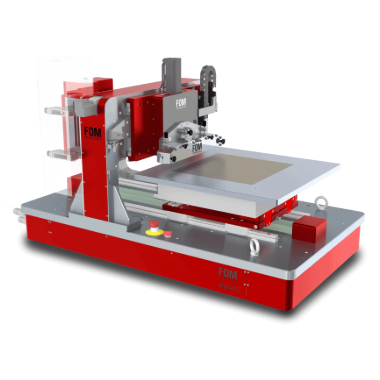  FOM alphaSC, dunne film, onderzoek, productie, automatisering, besturingssoftware, precisie, reproduceerbaarheid, flexibele substraten, stijve substraten, lab-to-fab, coatingprocessen, microporeuze vacuümhouder.