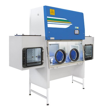 Cytotoxische isolator, onderdruk, geïntegreerde transferkamer, ziekenhuis-apotheken, veilige manipulatie, cytotoxische geneesmiddelen, negatieve druk, farmaceutische processen, Faster GloveFAST Cyto.